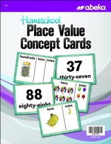 Abeka Homeschool Place Value Concept  Cards Grades 1-2 (New Edition)