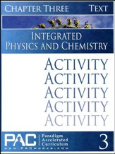 Integrated Physics and Chemistry Activity Booklet, Chapter 3