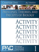 Principles, Theories & Precepts of Biology, Chapter 1 Activities