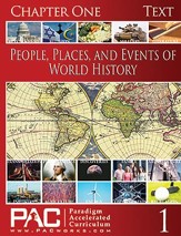 People, Places, & Events of World  History Chapter One Text