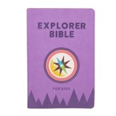 CSB Explorer Bible for Kids,  Compass--soft leather-look, lavender