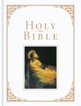 KJV Family Bible, Deluxe--bonded leather-over-board, white
