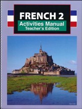 BJU Press French 2, Student  Activities Teacher's Edition