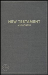 CSB Pocket New Testament with Psalms, Black, Case of 24
