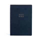 CSB Super Giant Print Reference Bible, Navy LeatherTouch, Indexed