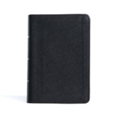 CSB Large Print Compact Reference Bible, Black Soft Imitation Leather