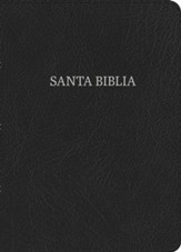 Biblia RVR 1960 Letra Gde. Tam. Manual Ref., Piel Fab. Negra, Ind.  (RVR 1960 LgPt Personal-Size Ref. Bible, Bon.Leather, Bk I.)