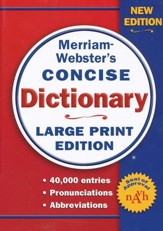 Merriam-Webster's Concise  Dictionary, Large Print Edition, Revised