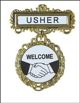 Usher Badge, Fancy Round
