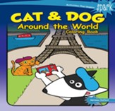 Cat & Dog Around the World Coloring Book