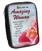 Amazing Woman Bible Cover Aqua