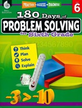 180 Days of Problem Solving for  Sixth Grade (Level 6)