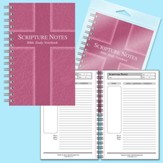 Scripture Notes Bible Study Notebook - Rose