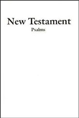 KJV Economy New Testament and Psalms, Imitation Leather, White
