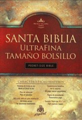Biblia Ultrafina Tamano Bolsillo RVR 1960, Piel Fabricada, Negro