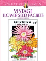 Vintage Flower Seed Packets Coloring Book