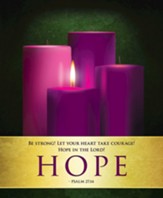 Hope Advent Sunday 1 Large Bulletins, Pack of 50