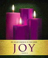 Joy Advent Sunday 3 Large Bulletins, Pack of 50