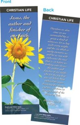 Jesus, The Author and Finisher of Our Faith Bookmarks, Pack of 25