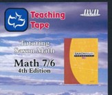 Saxon Math 7/6 Teaching Tape Full Set DVDs, 4th Edition