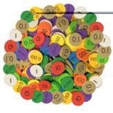 Sensational Math 10-Value Decimals to Whole Numbers Place Value Discs 12-Pack