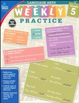 Weekly Practice Language Arts, Grade 5