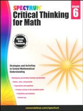Spectrum Critical Thinking for Math,  Grade 6