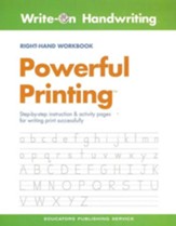 Powerful Printing Right-Handed Workbook (Homeschool Edition)