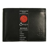 Bifold Wallet with Top Flap, Black