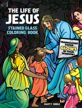 The Life of Jesus Stained Glass Coloring Book