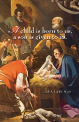 A Child Nativity Christmas Bulletins, 50