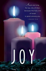 Joy Advent Candle Sunday #3 Bulletins, 50 (Isaiah 12:6, CEB)