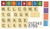 Scrabble Welcome to Our Classroom Mini Bulletin Board