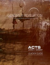 Acts, Leader Guide (Genesis to Revelation Series)