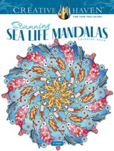 Stunning Sea Life Mandalas Coloring Book