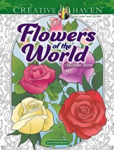 Flowers of the World Coloring Book