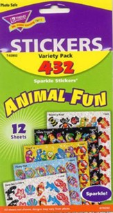 Animal Fun Variety Pack Sparkle Stickers
