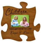 Personalized, Photo Frame, Puzzle, Cherry, Children are a Gift From the Lord, Cherry