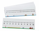 Write-On/Wipe-Off Number Lines (0-10 & 0-20), Set of 10