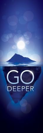Go Deeper (Iceberg) Vinyl Banner
