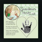 Grandma, Hand In Heart Photo Frame