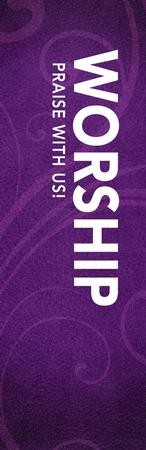 Flourish Worship Vinyl Banner (2 x 6)