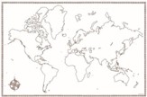 World Map, Beautiful Feet Books