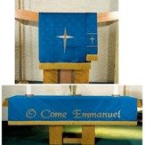Maltese Jacquard Parament Set of 3, Blue (Emmanuel)