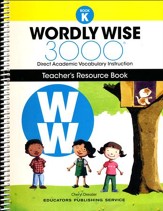 Wordly Wise 3000 Book K Teacher's Resource Book (2nd/4th Ed) Homeschool Edition
