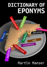 Dictionary of Eponyms - eBook