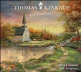 2024 Thomas Kinkade Studios, Deluxe Wall Calendar with Scripture