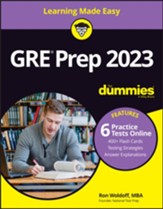 GRE 2023 For Dummies with Online  Practice