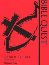 Bible Quest: Promises Fulfilled, Answer Key