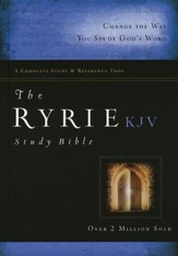 KJV Ryrie Study Bible Hardcover, Red Letter